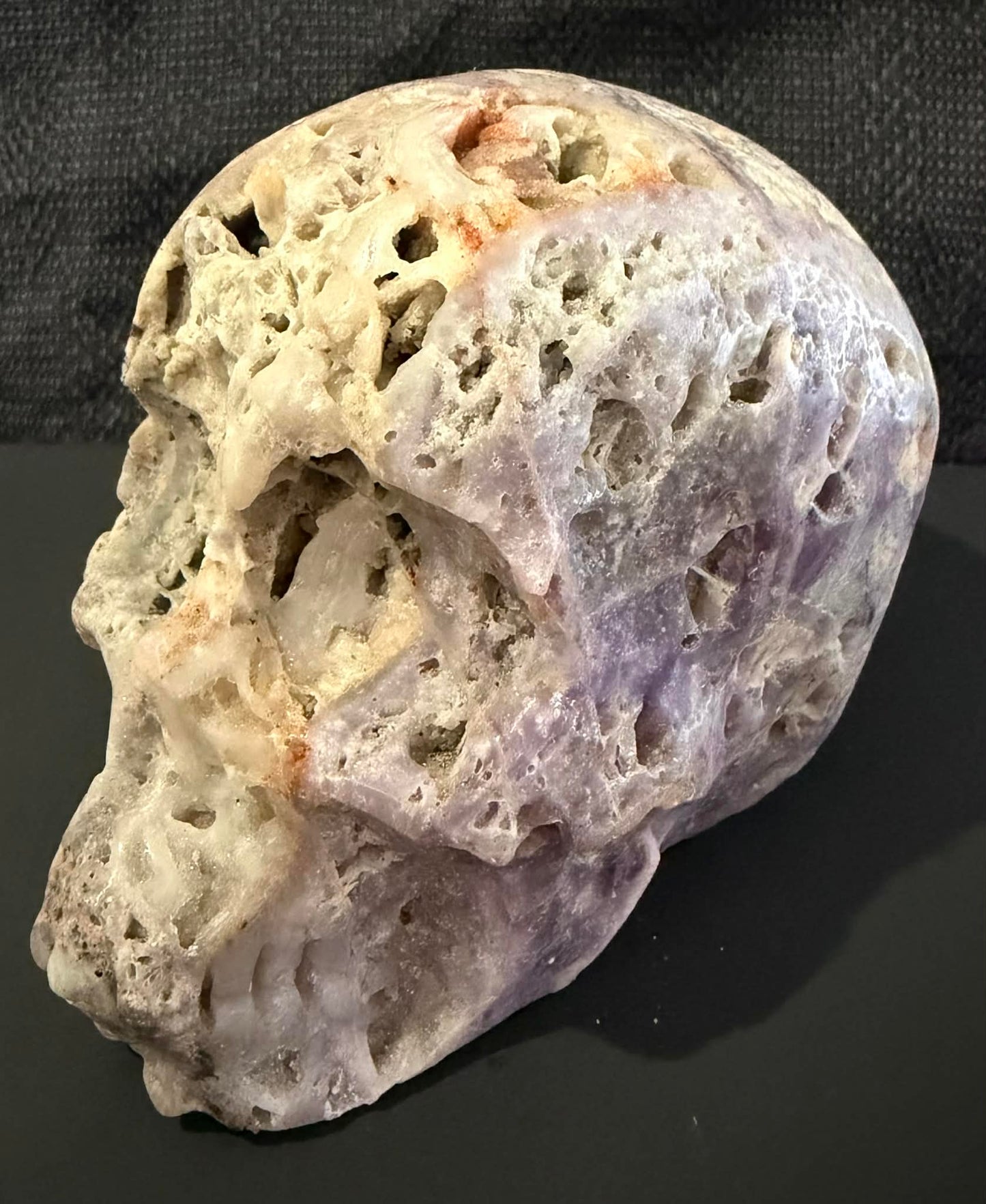 Amethyst Skull Carving
