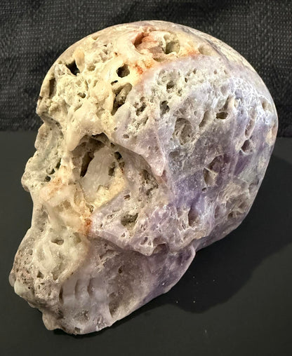 Amethyst Skull Carving