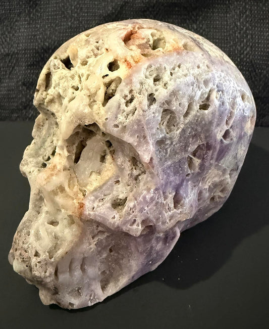 Amethyst Skull Carving