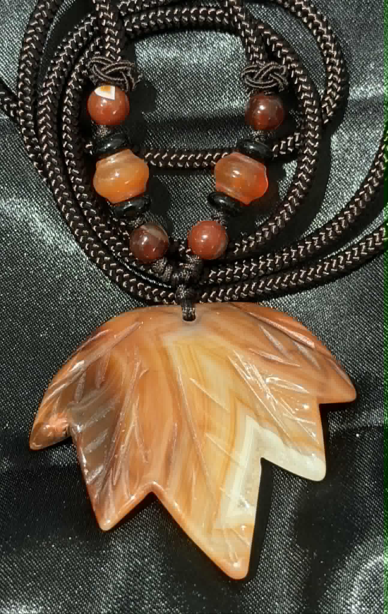 Maple Leaf Crystal Pendant