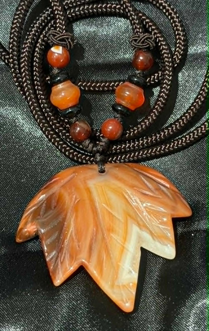 Maple Leaf Crystal Pendant