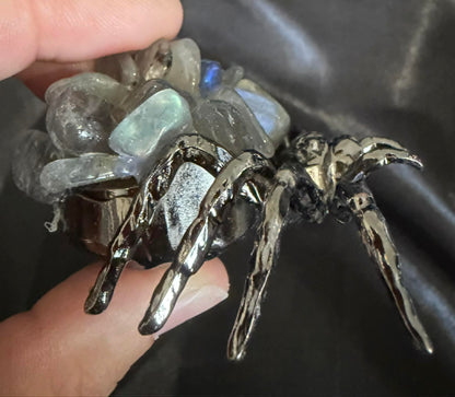 Crystal Chip Spider Figurine