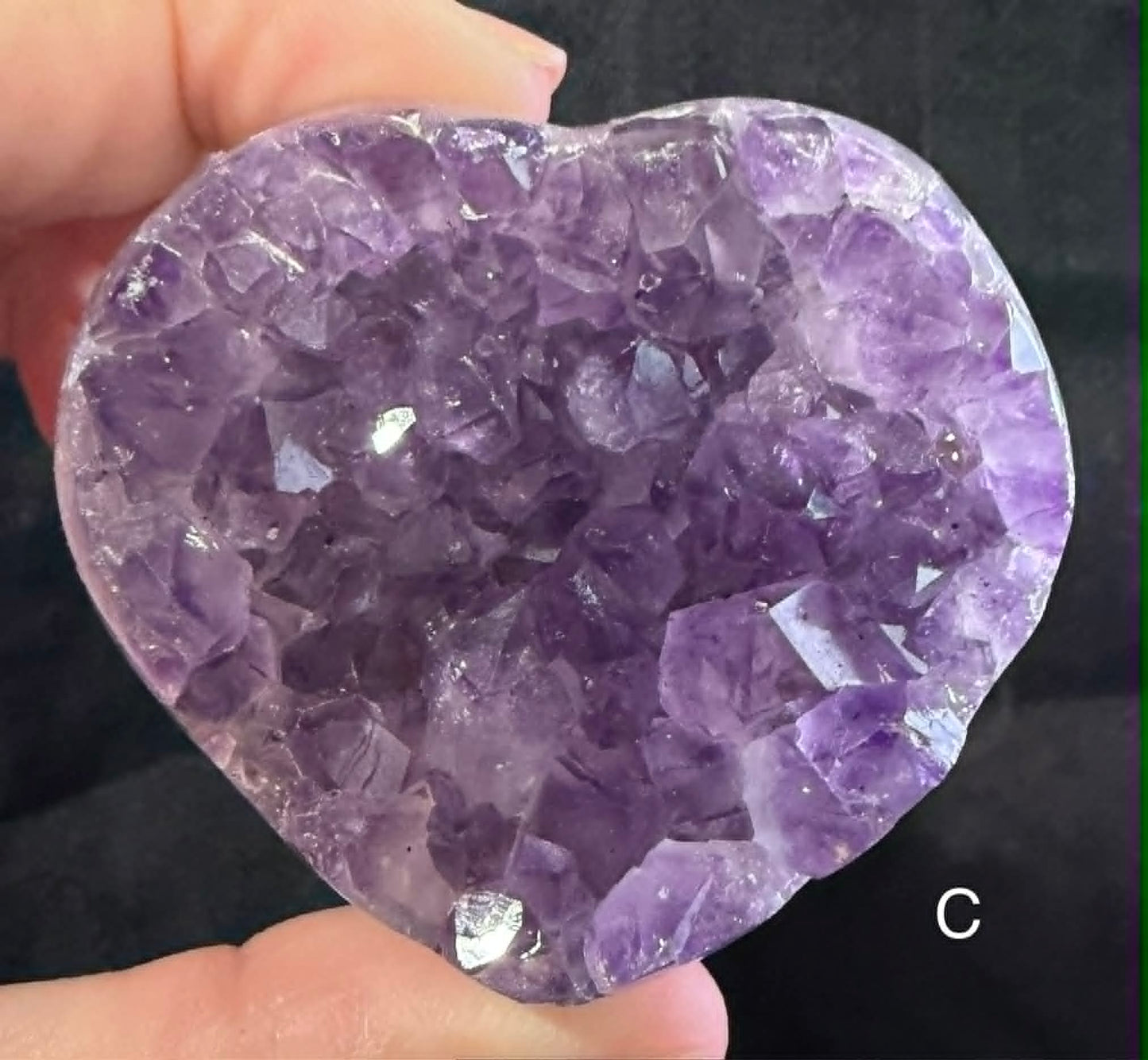 Amethyst Geode Heart