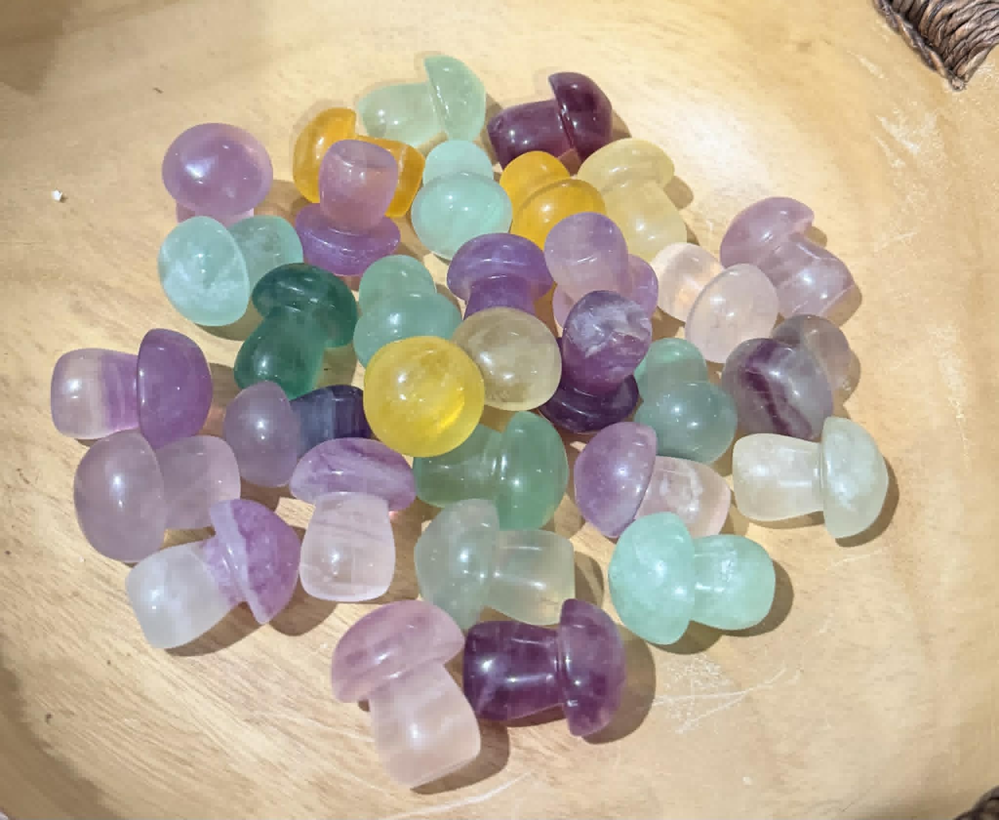 Fluorite Mushrooms