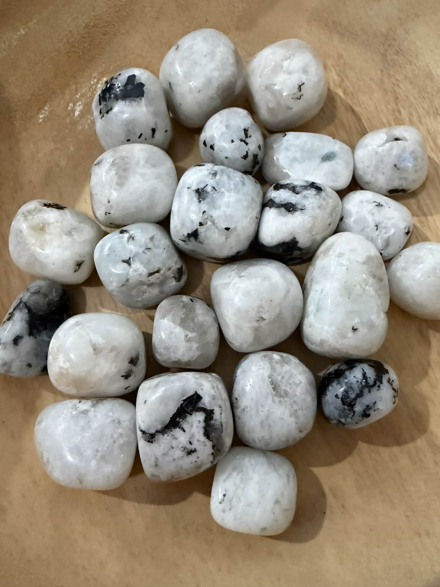 Rainbow Moonstone Tumbles