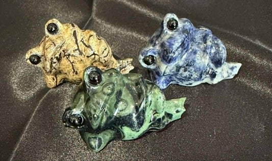 Crystal Frog Figurine