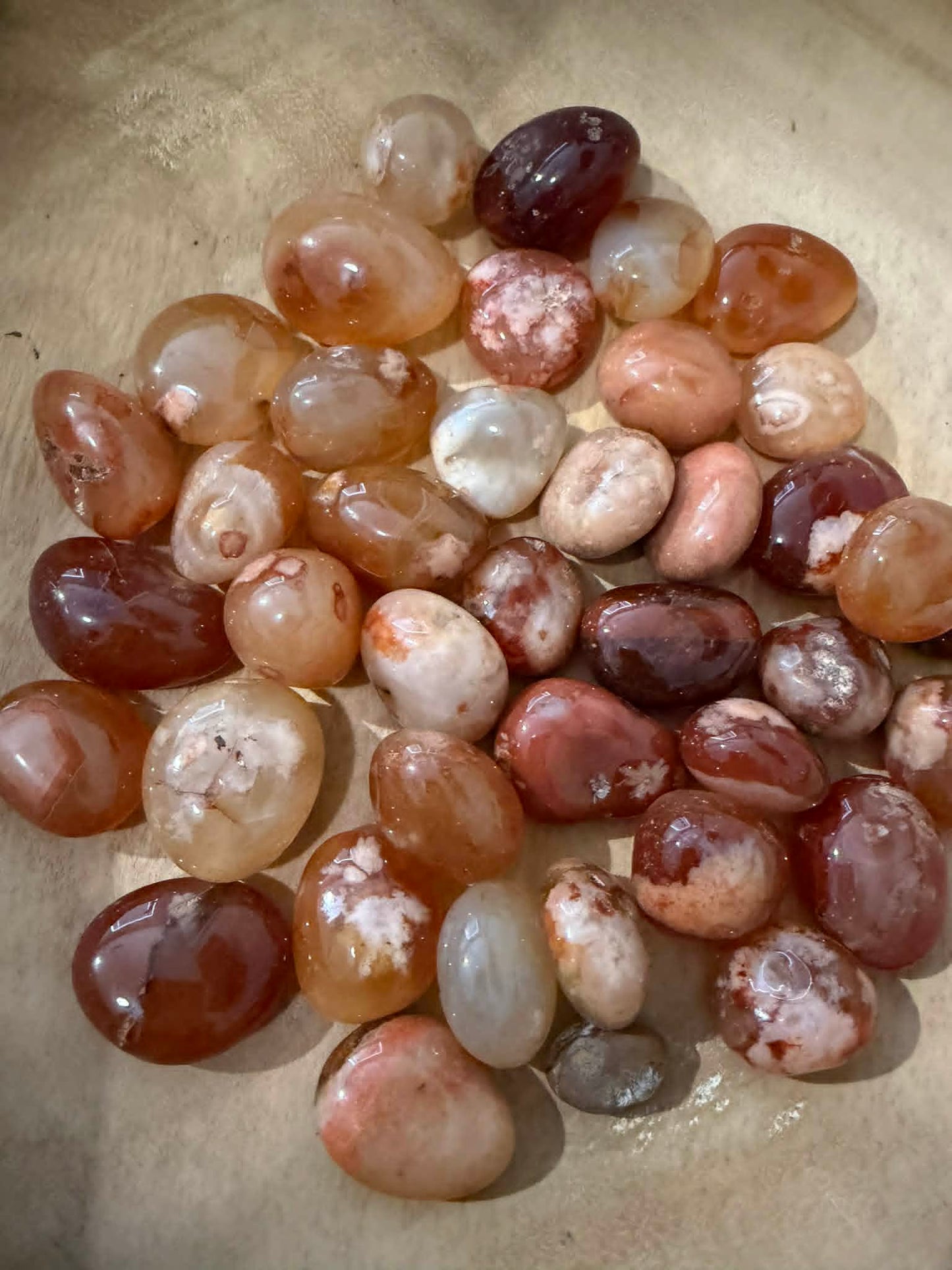 Flower Agate Tumbles