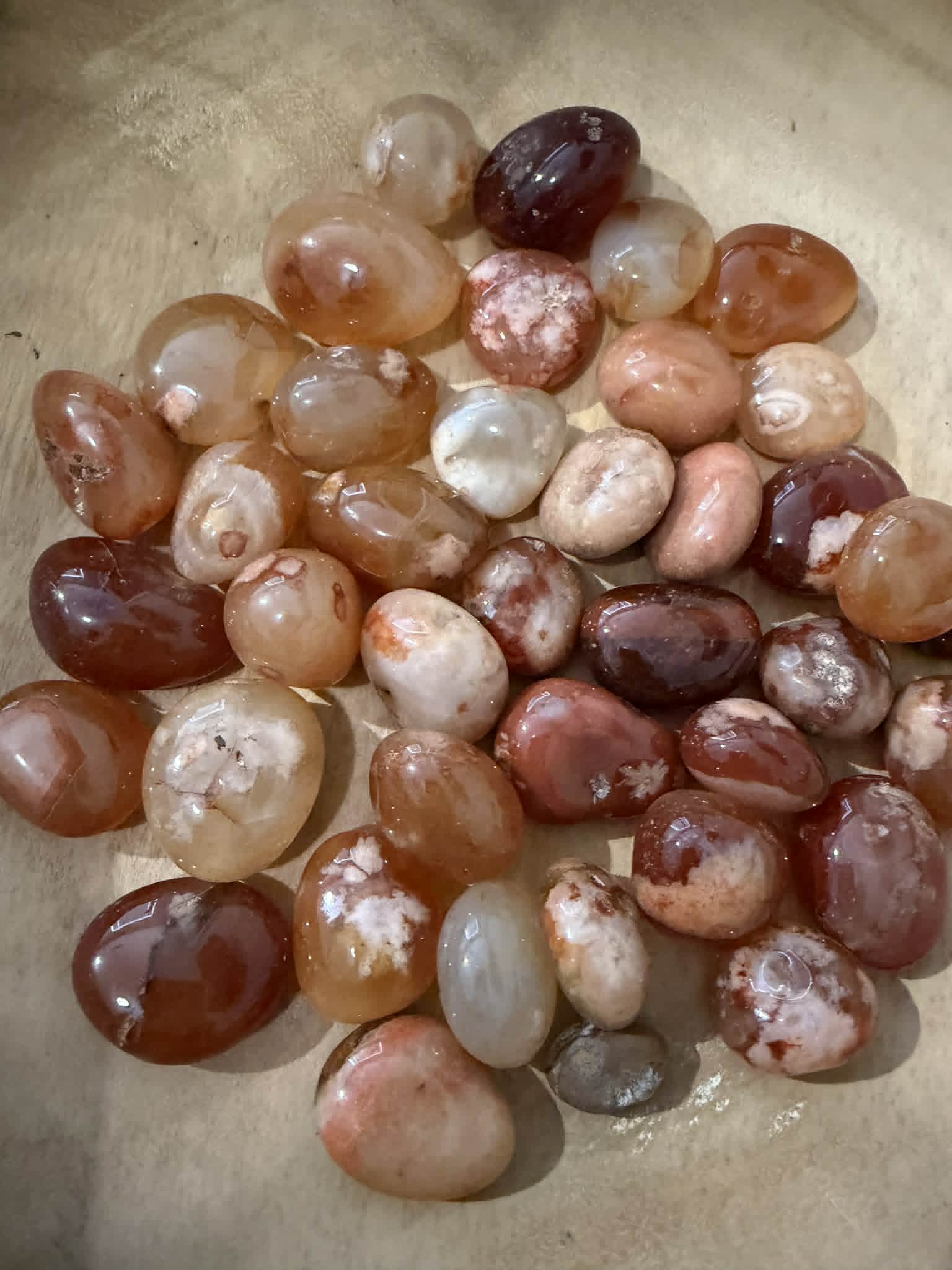 Flower Agate Tumbles