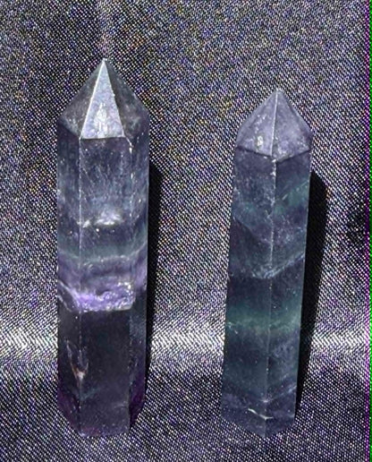 Purple & Green Fluorite Tower