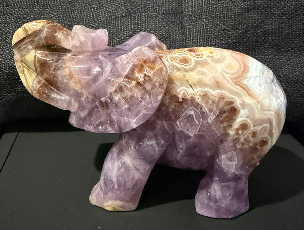 Amethyst Agate Elephant